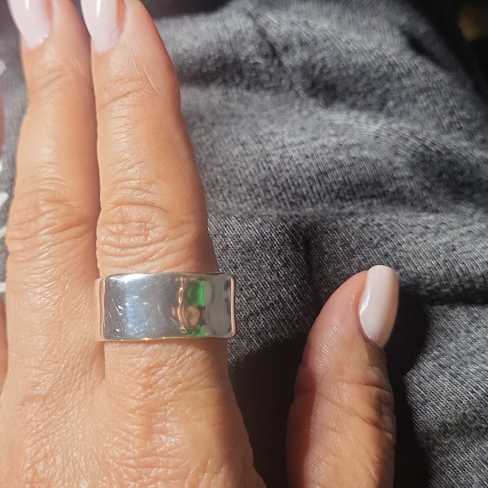 Monica Vinader Silver Ring.Siren Muse Bold Ring. Original Pack. Like New. #47 - Picture 6 of 7